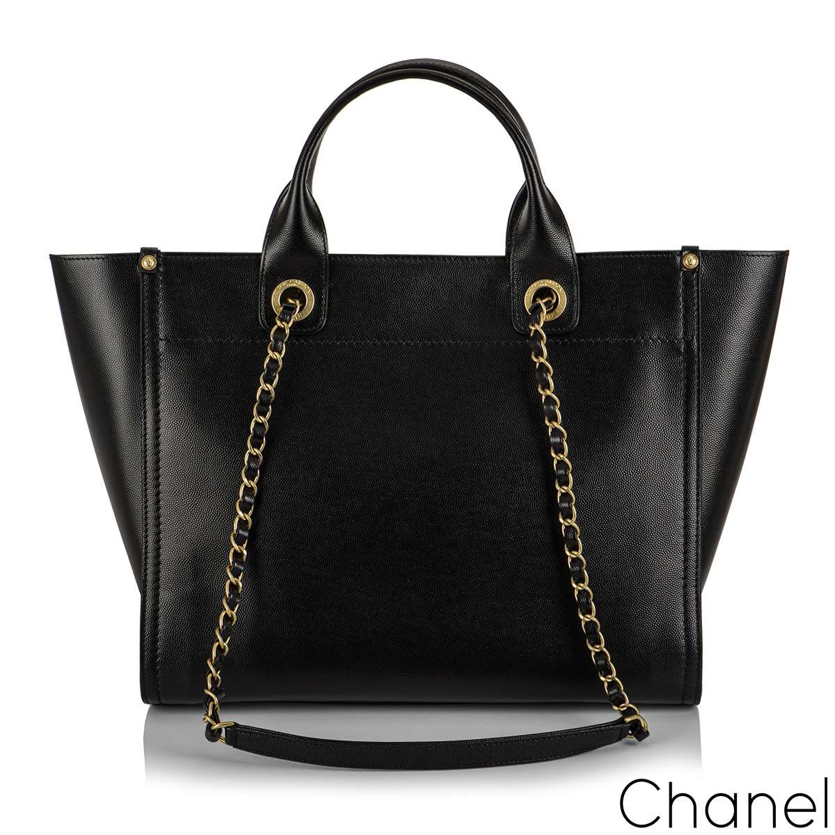 Chanel Medium Deauville Tote - Black Totes, Handbags - CHA956174